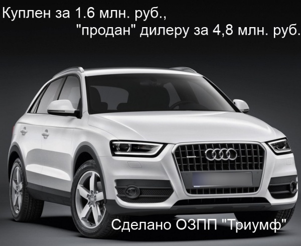 возврат автомобиля Audi Q3 дилеру через суд с помощью общества защиты прав потребителей